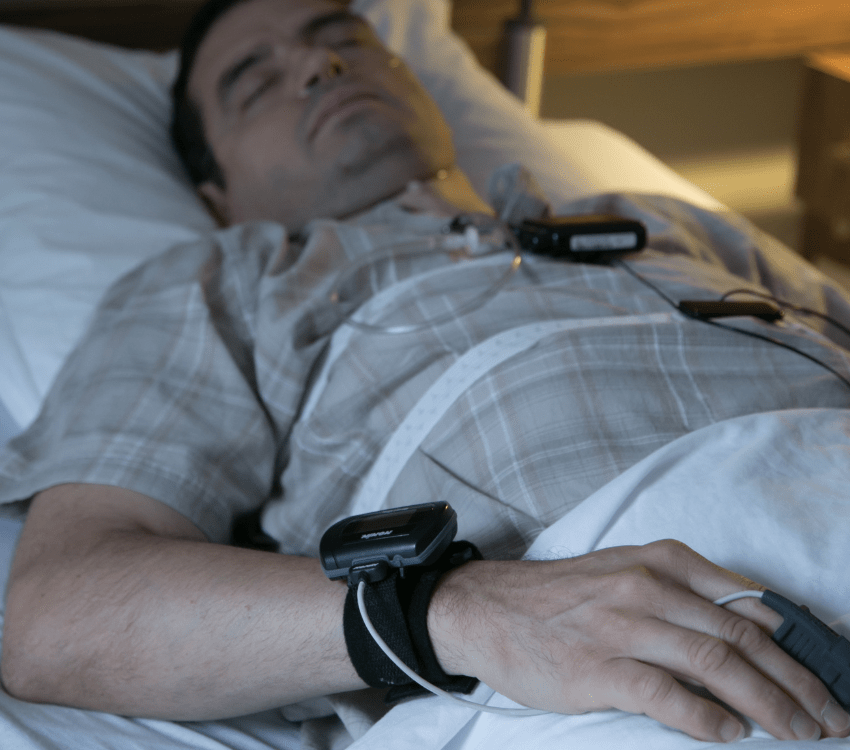 Image d'un homme qui dort