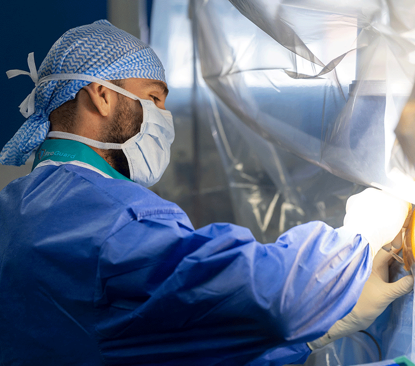 chirurgien operation genou